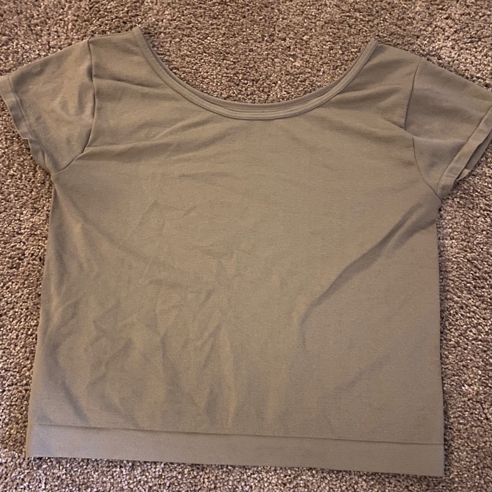 Brown Cropped Tee